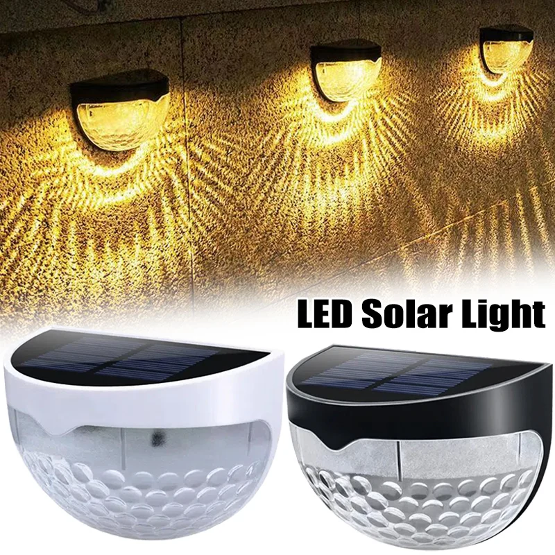 6 LEDs Solar Lamps For The Garden Warm White Outdoor Solar Lighting Wall Light Waterproof Solar Powered Street Lights Yard Decor