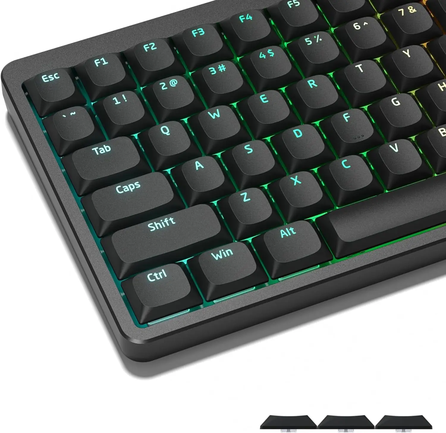 

118 Keys Low Profile PBT Keycaps Slim Horizon Keycaps for Cherry Gateron MX Switches Gamer Keyboard with Works US and UK Layout