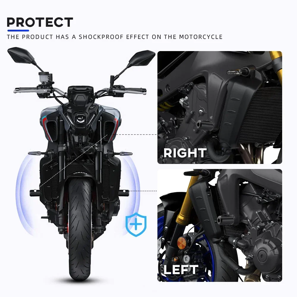 MT09 2021 Frame Slider Crash Protector For YAMAHA MT-09/SP TRACER 900 9/GT 2022 2023 9GT Motorcycle Falling Protection Crash Pad