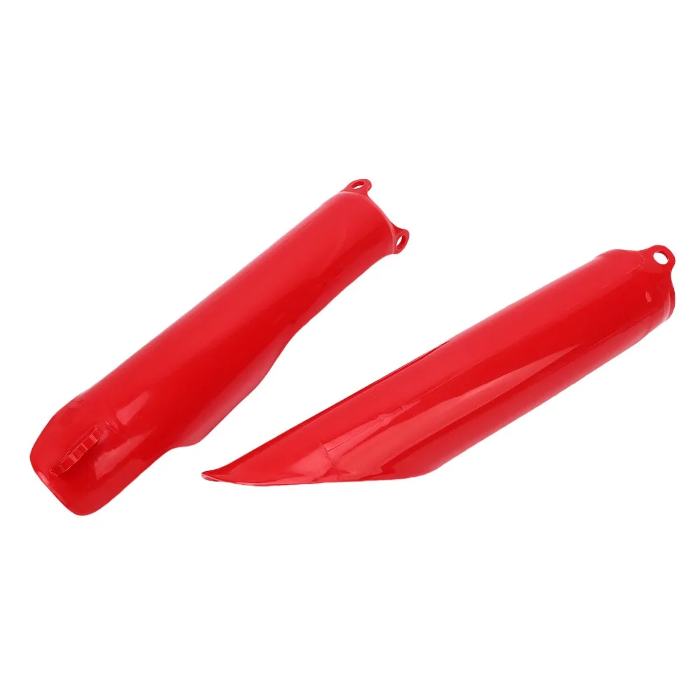 2pcs Red Front Fork Guard Replacement Part Protective Cover Motorcycle Fork Protector Shock Absorber Guard Dirt Bike Fork Covers