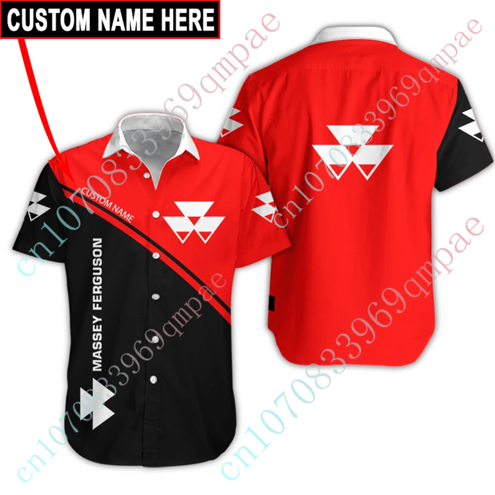 

Massey Ferguson Clothing 3D Shirts And Blouses Button Cardigan Unisex Oversized T-shirt Anime Shirts For Men Women Custom Logo