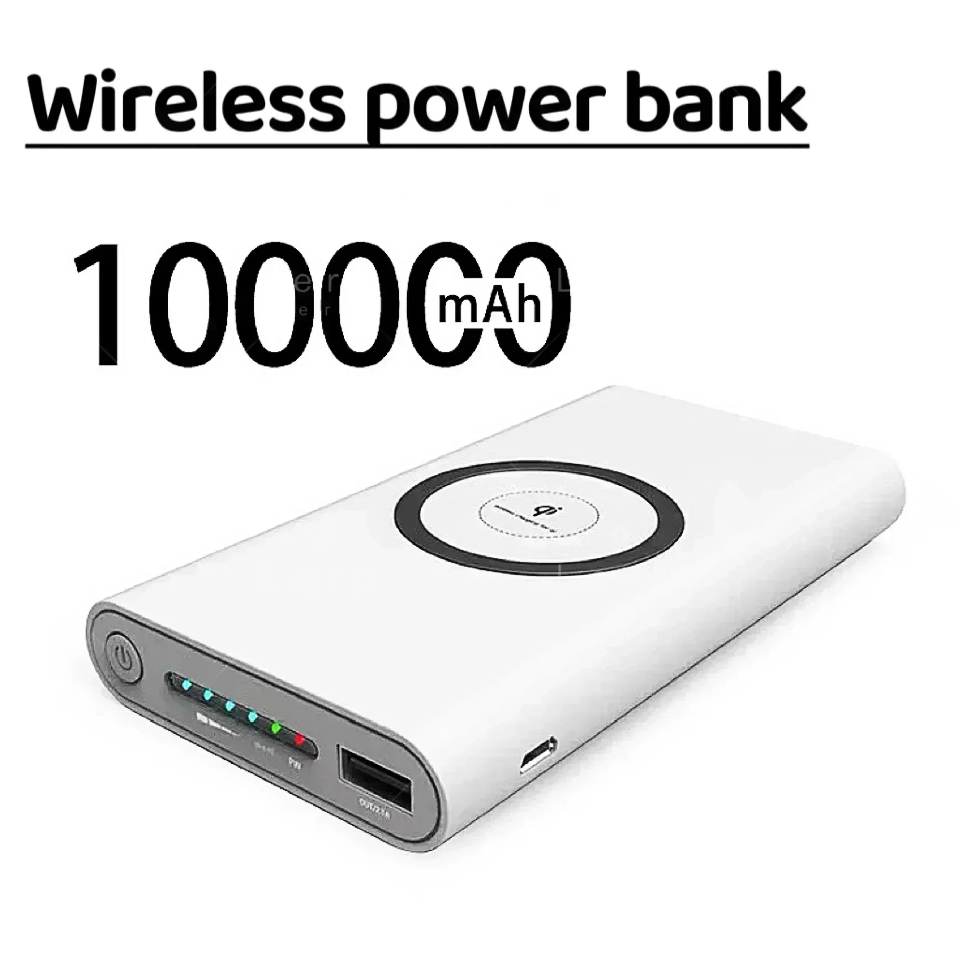 Premium 2025 20000mAh Wireless Portable Power Bank - Suited for Multidevice Charging, 2 External Battery Chargers Included