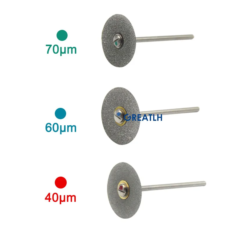 GREATLH Dental spiekane diamentowe koło tarczowe diamentowa tarcza tnąca polerki do zębów materiały dentystyczne Instrument dentystyczny