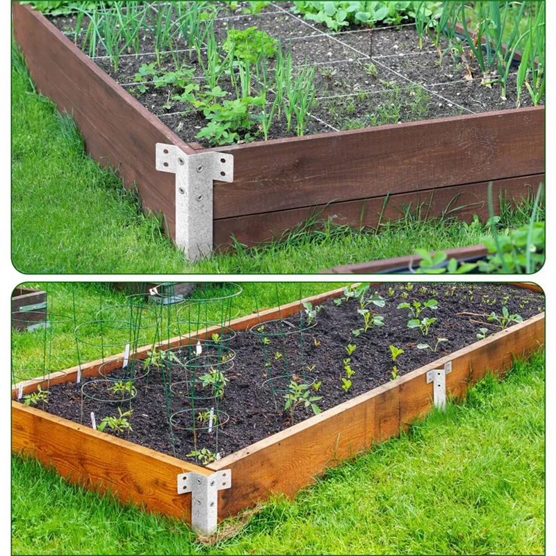 PORK-Маленькие кронштейны для железнодорожного спального места, 10 шт. — сверхмощные спальные колья для дорожки, садовая приподнятая кровать