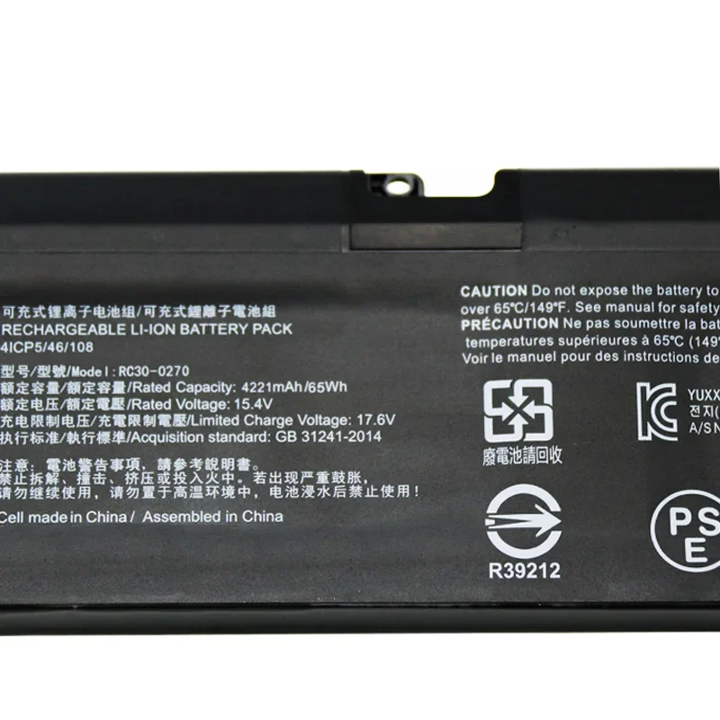 Imagem -05 - Lmdtk-bateria do Portátil para Razer Blade 15 Base Stealth Rz090270 Rz09-03006 Rc30-0270 15.4v 65wh 2023 Series Novo