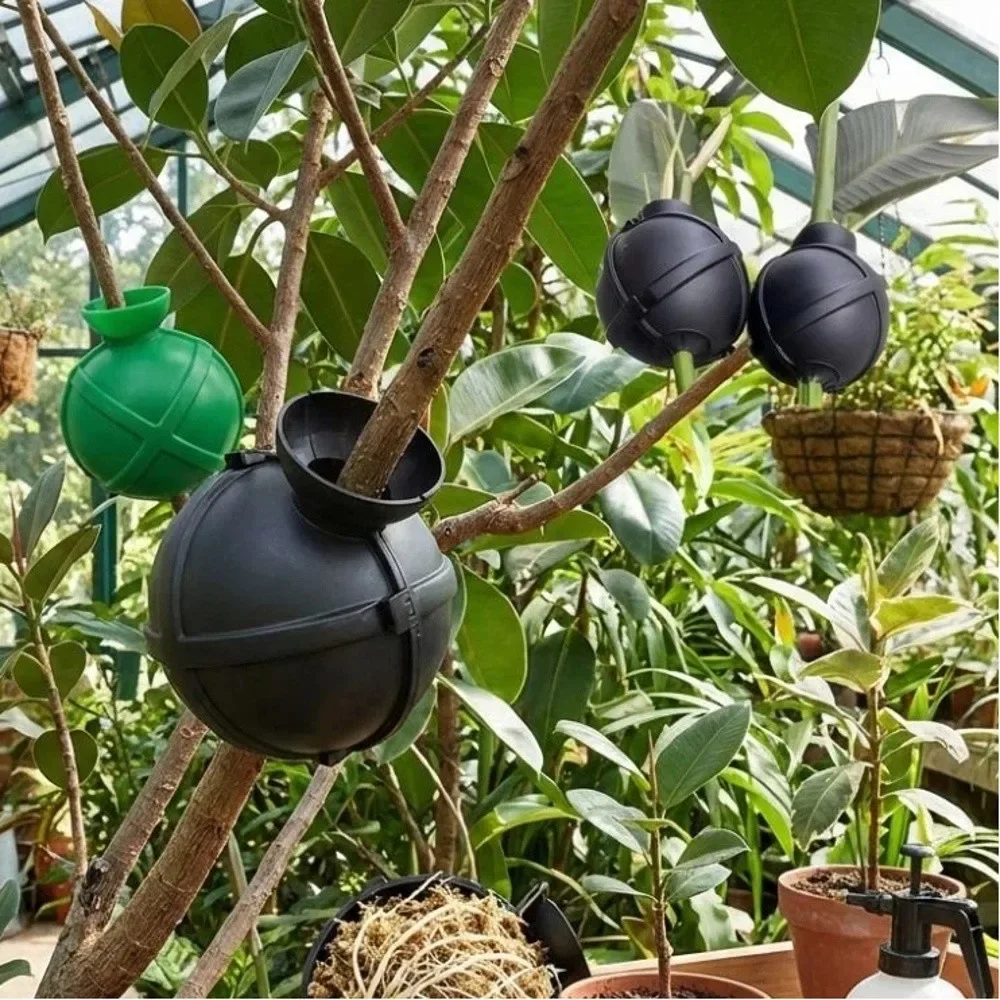 5PCS Plastic Grafting Rooting Ball Fast Propagation Nursery Ball Root Ball Propagation Safety Locks Plant Root Device