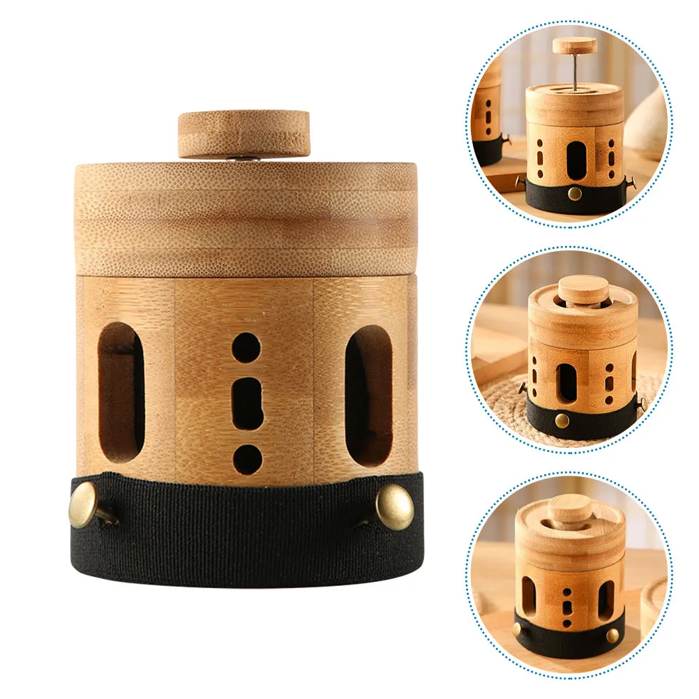 

Moxibustion Jar Bamboo Tube Smokeless Moxa Burner Heat Resistant Round Tank Cone Holder Box Acupuncture Therapy Gifts Health
