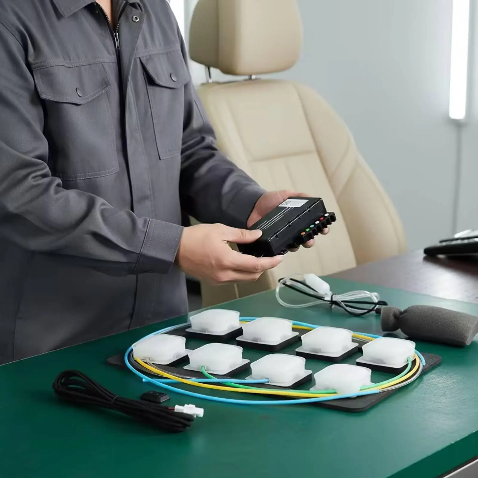 Car Seat Massage Kit 8-Point Seat Massager with for Commuters