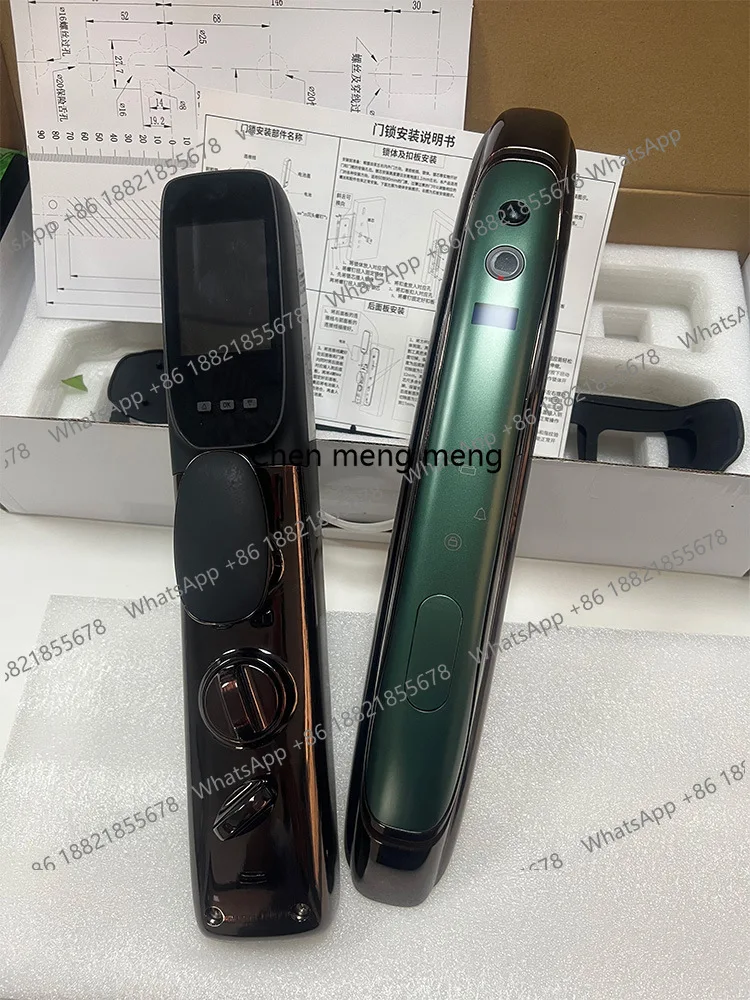 With camera fingerprint lock, automatic monitoring and capture, household anti-theft door lock, remote password