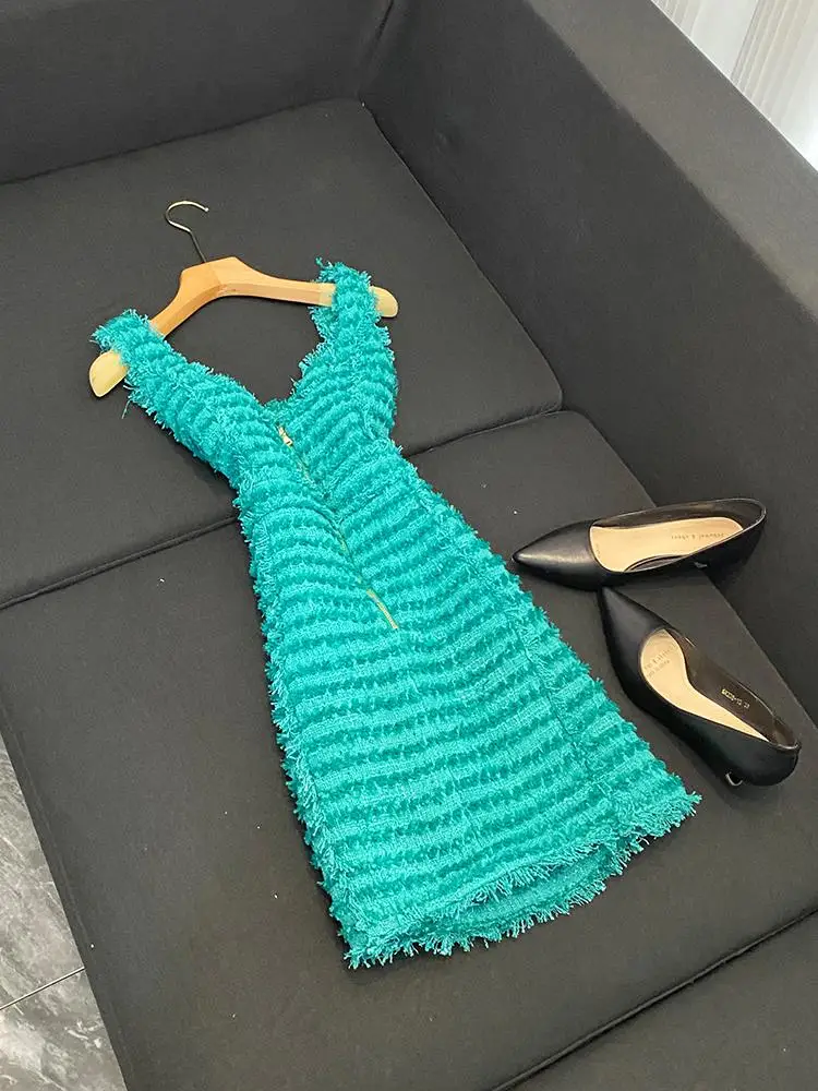 2025 New Faion Lion Nappa Thi Tweed Gilet Strap Dr Celebri Sle Ci da donna Pendolarismo Primavera Autunno Inverno