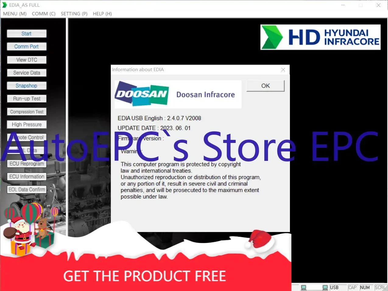 

AutoEPC Doosan E-Doctor Engine Diagnostic 2.4.0.7 (EDIA) 2023, Строительство + Промышленность + AS FULL Комплект программного обеспечения + Keygen