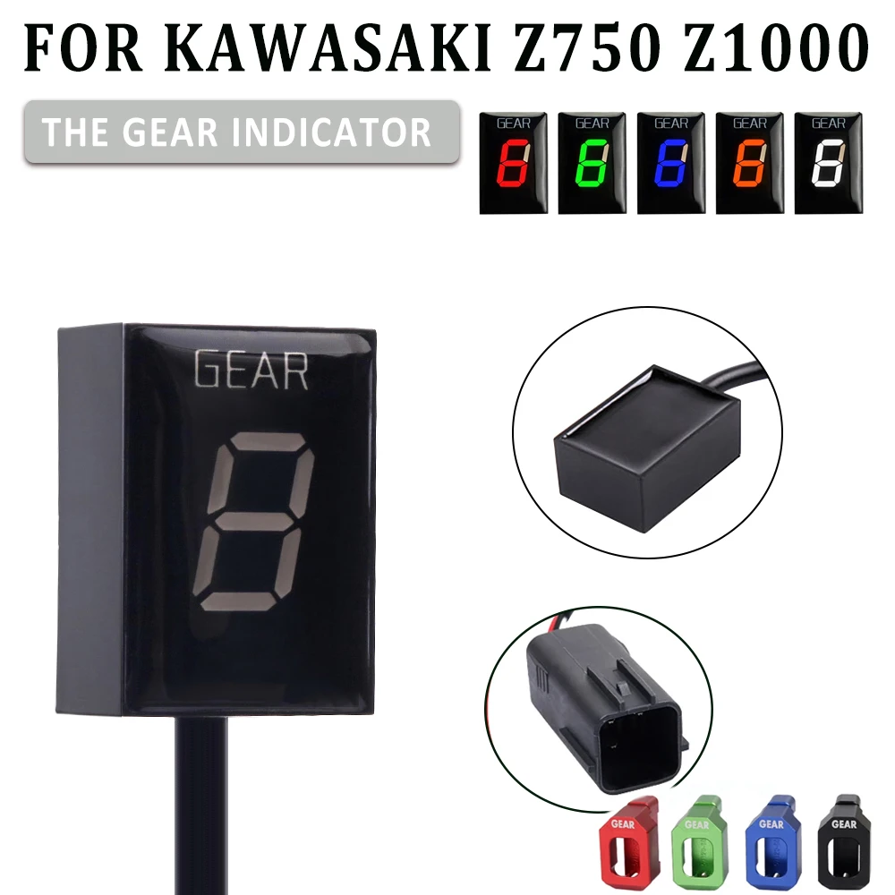 For Kawasaki Z750 Z1000 Z-750 Z-1000 Z 750 1000 2007 2008 2009 Motorcycle LED 1-6 Gear Indicator Speed Digital Display Meter