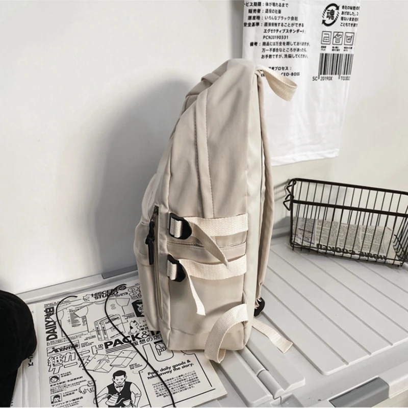 Female Simple Couple Backpack Men Women School Backpacks for Teens Harajuku Girls 14inch Laptop School Bags Korean Bookbag 2023