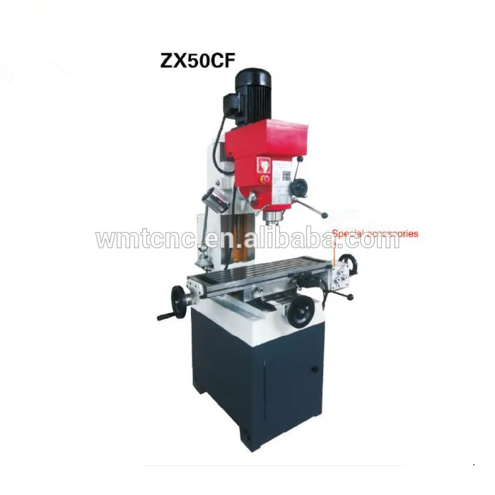 ZX50CF Drilling Milling Machine with Universal Dividing Head Bench Drill Mill for Metalworking
