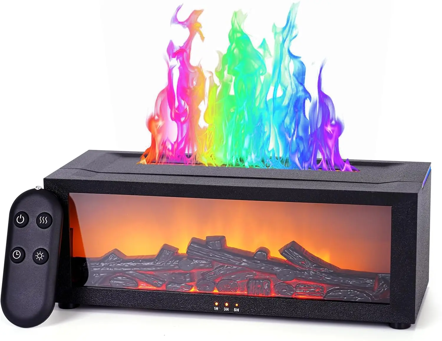 

Красочный диффузор пламени для эфирных масел, увлажнитель воздуха 150 мл с пультом дистанционного управления и таймером