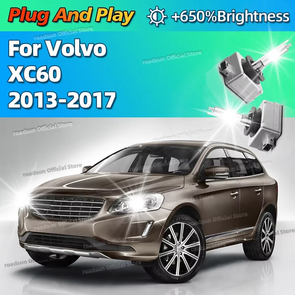

2 шт. ксеноновые 35 Вт 6000 К автомобильные HID фары заменяют лампочки D3S для Volvo XC60 2013 2014 2015 2016 2017 Plug and Play