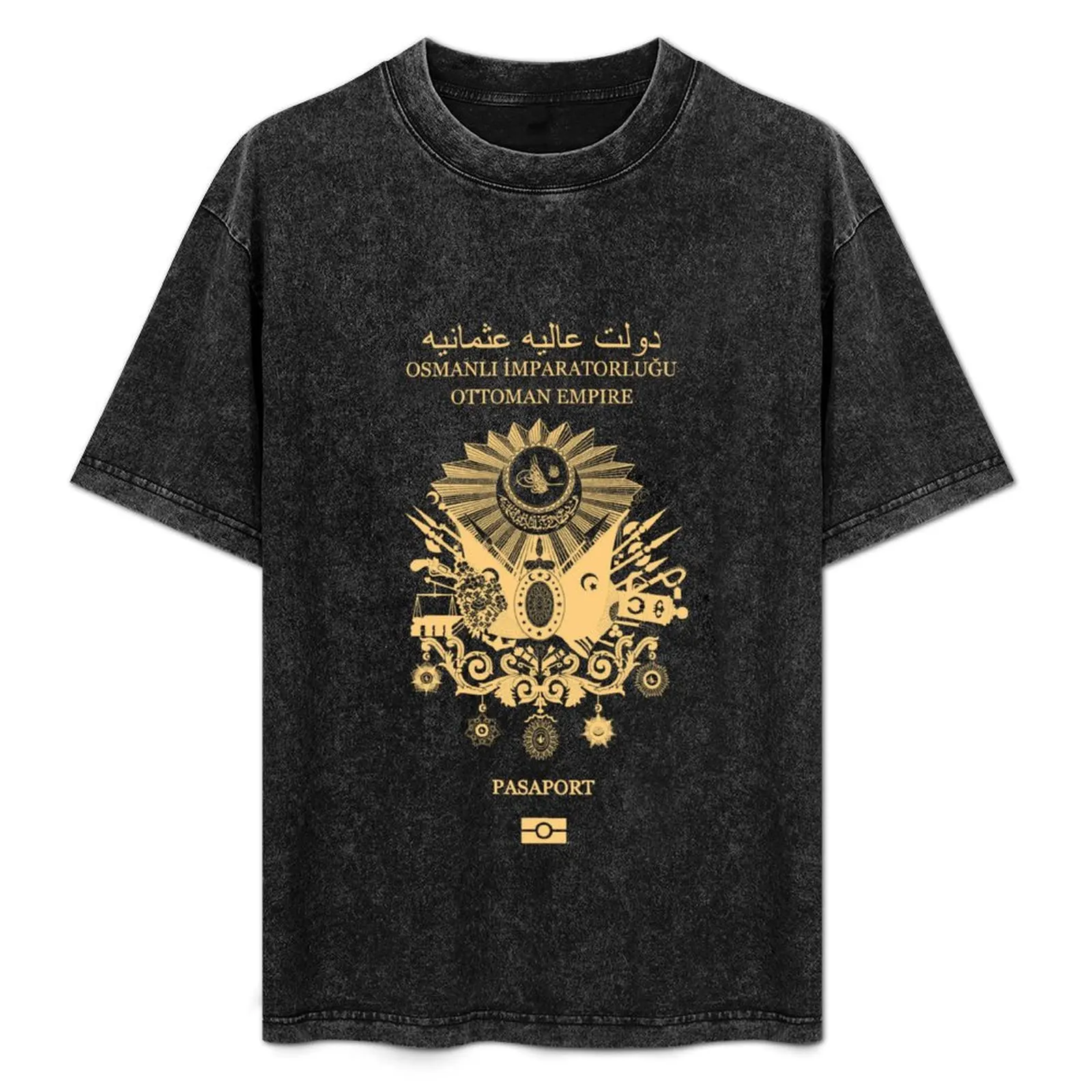 

Ottoman empire passport T-Shirt Casual Light Summer Short Sleeve Top