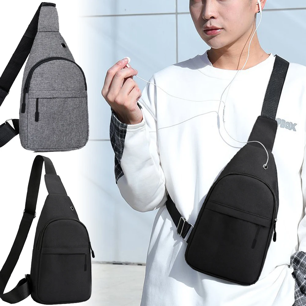 

Fanny Bags Unisex 2023 New Solid Color Crossbody Package Casual Shoulder Bags Trend Messenger Package Travel Phone USB Chest Bag