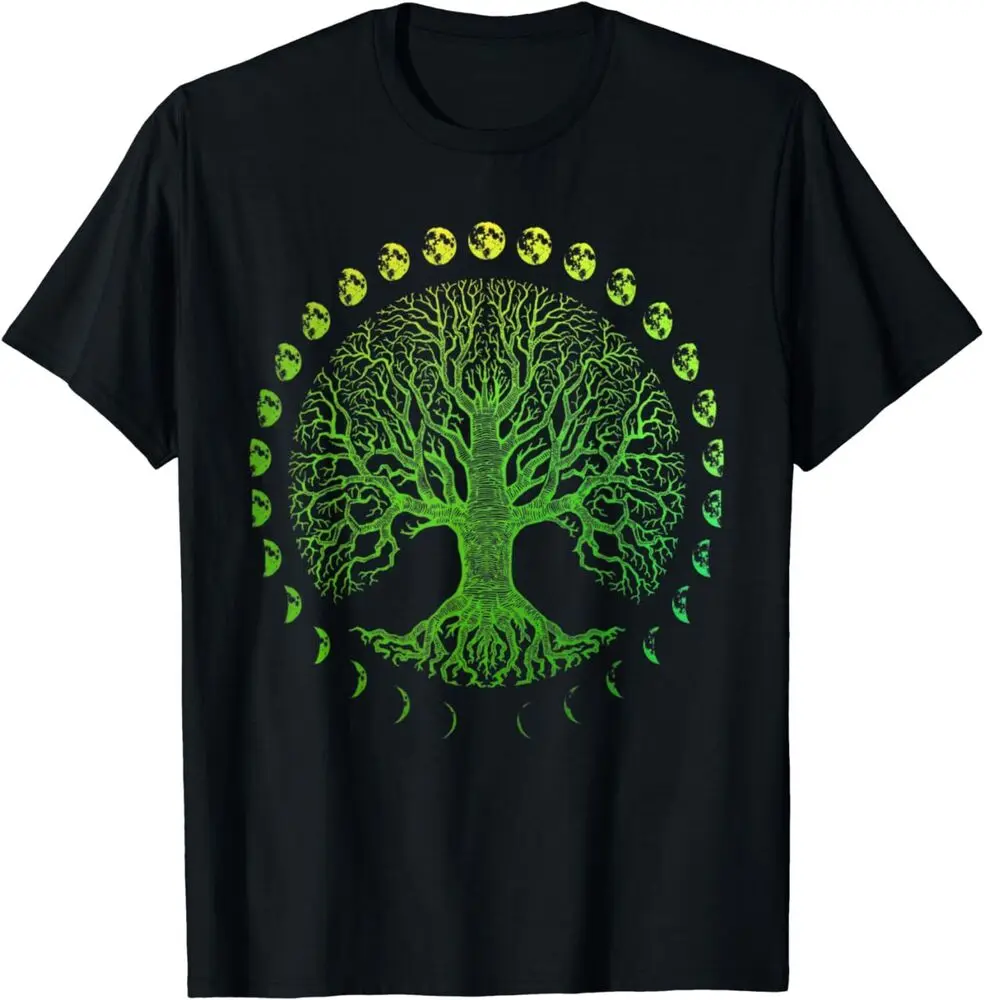 

Tree of Life Phases the Moon Gift - Earth Day T-Shirt sAnime Pattern Clothing Y2K Summer