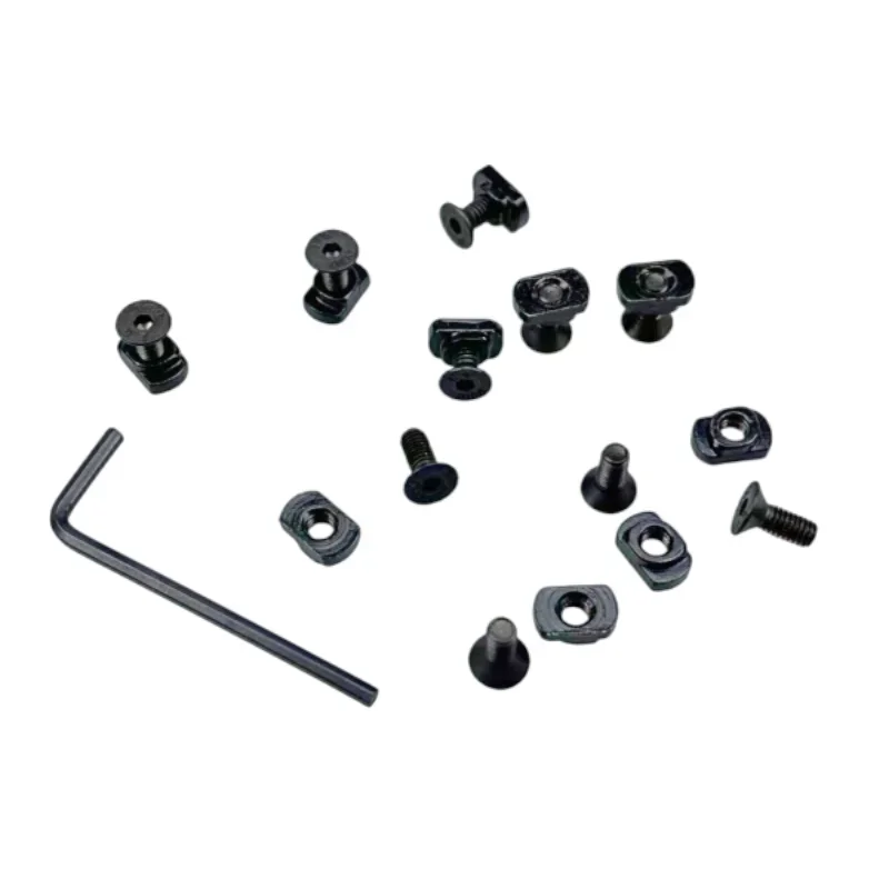 

100 Sets/pack Of M4 T-nuts And MLOK M-LOK Screw Replacement Kit, With One Small Wrench Included For Every 10 Sets