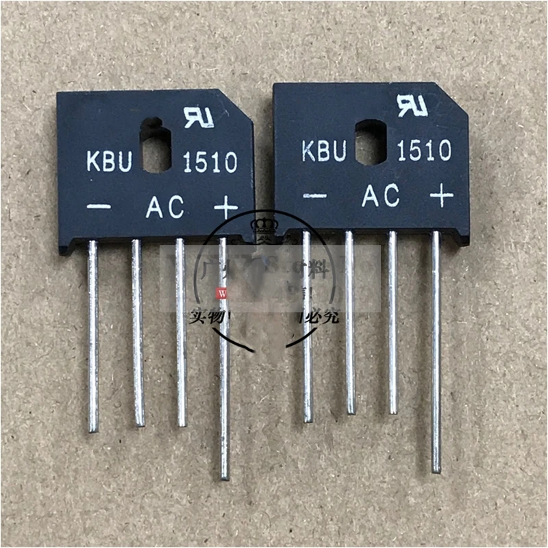 10 peças KBU808 808 KBU810 810 KBU1010 1010 KBU1510 1510 KBU2510 2510 8/10/15/25A 1000V