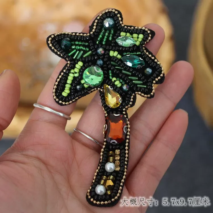2Pc/Lot Beaded Rhin…