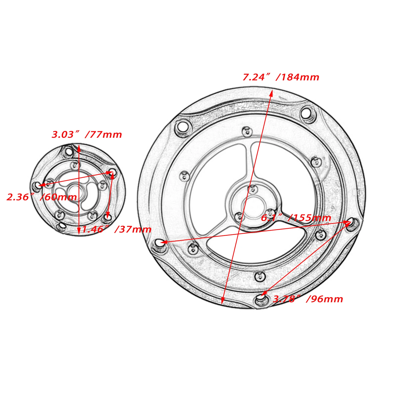 Motorcycle 5 Holes Derby Timing Timer Cover CNC Engine Cover For Harley Touring Street Glide Softail Night Train Dyna 1999-2017