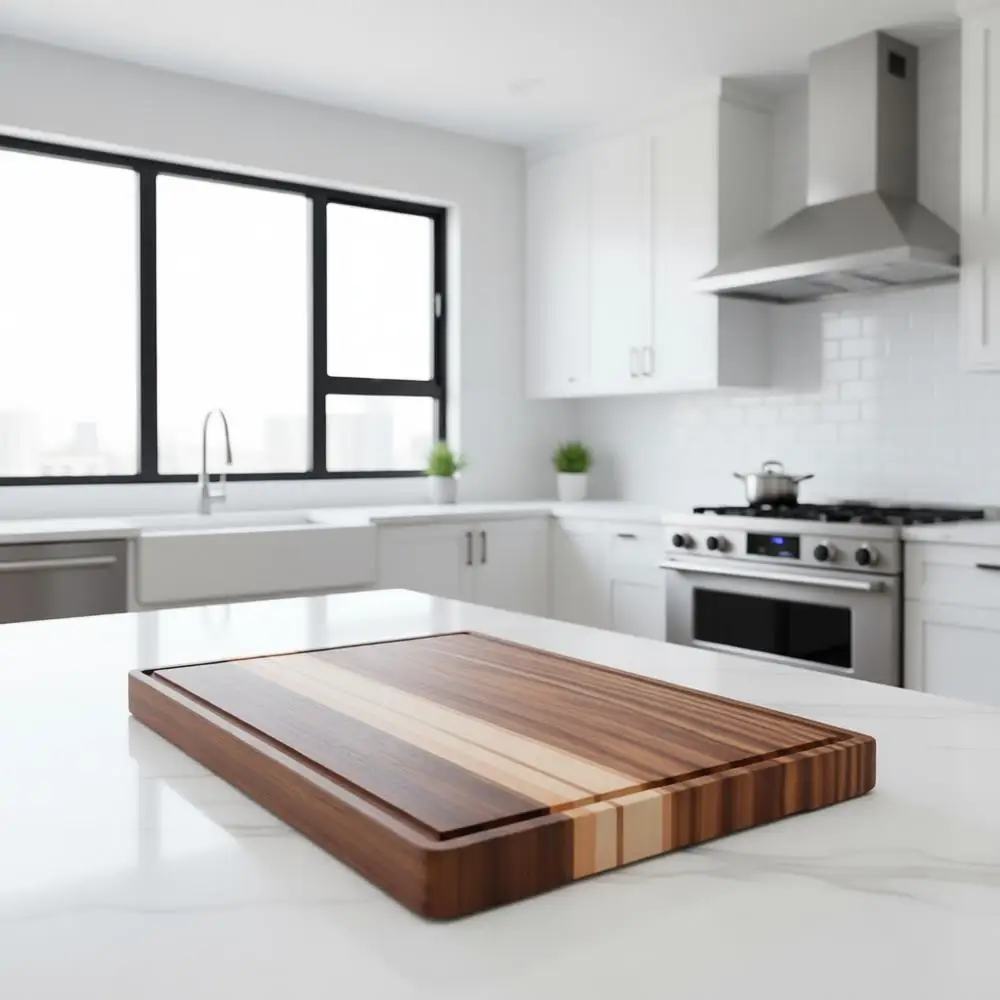 

Разделочная доска из натурального клена, вишни, ореха, 18 x 12, кухонная разделочная поверхность премиум-класса