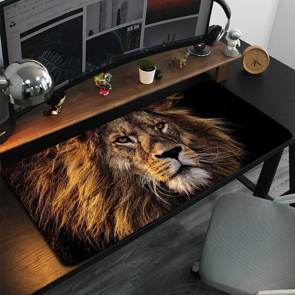 Tiger Lion Mouse Pad Large Computer Office Game Table Mats New XXL 90x40 Rubber Anti-slip Gaming Keyboard Mousepad Long Desk Mat