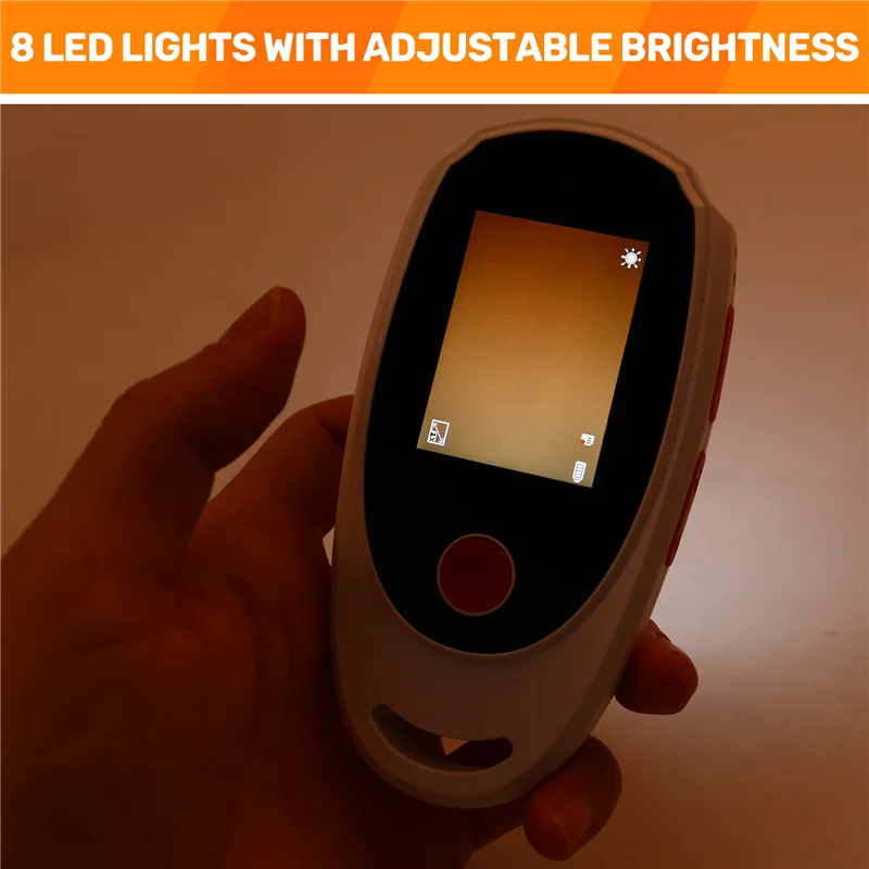 A92Z Video Microscope With Magnifying Glass 8LED 2.0 Inch IPS Color Screen For Electronics Coins Jewelry Repair