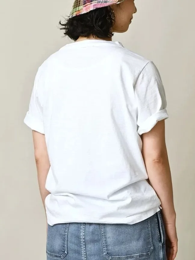 Summer New Style Japanese Cartoon Embroidery Short Sleeve Bamboo Cotton Women's Comfortable Versatile T-Shirt Casual Loose Fit