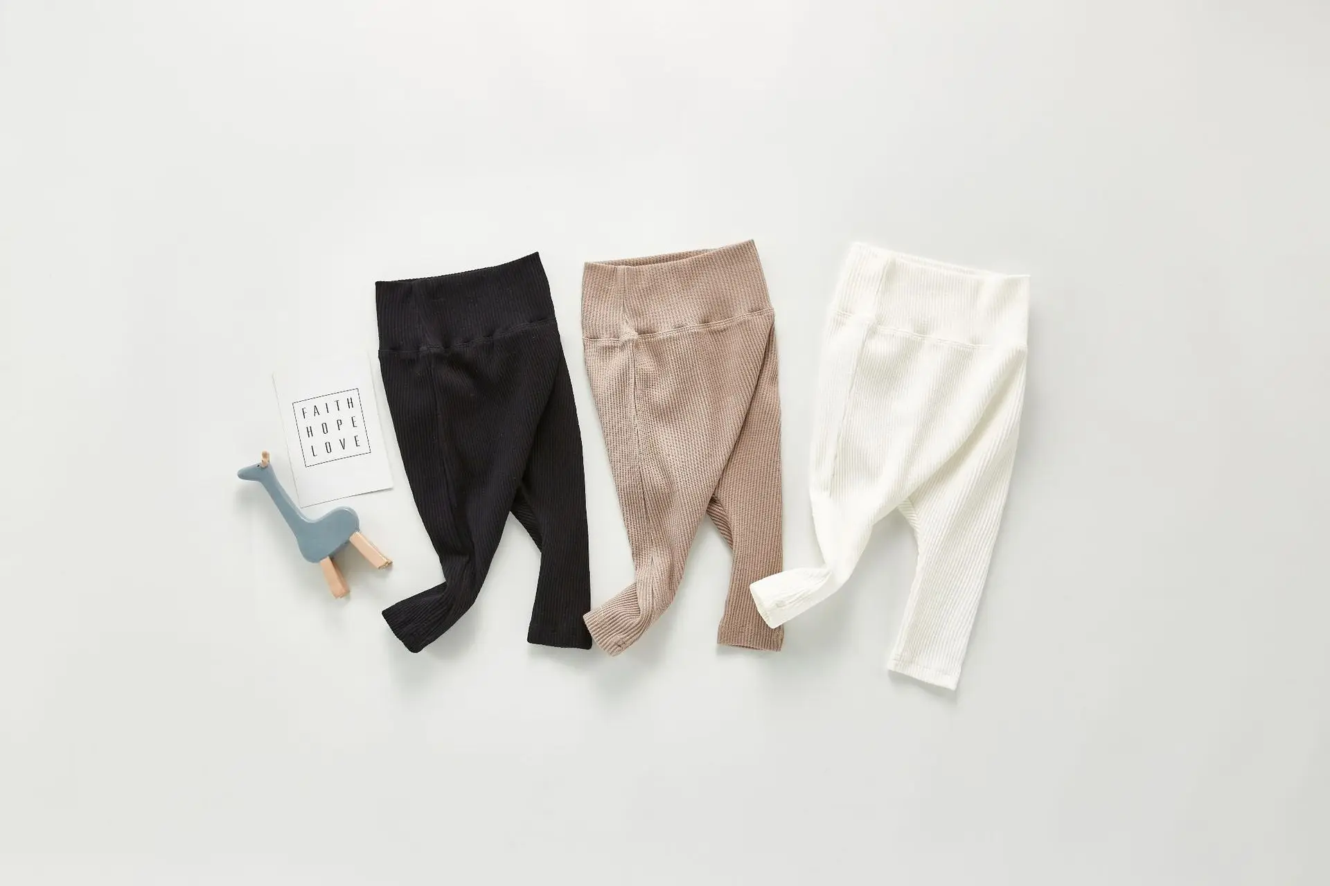 Frühling Und Herbst Neugeborenen Baby Jungen Und Mädchen Baumwolle Einfarbig Hohe Taille Leggings Kinder Mode Baby Kleidung – Detail 2