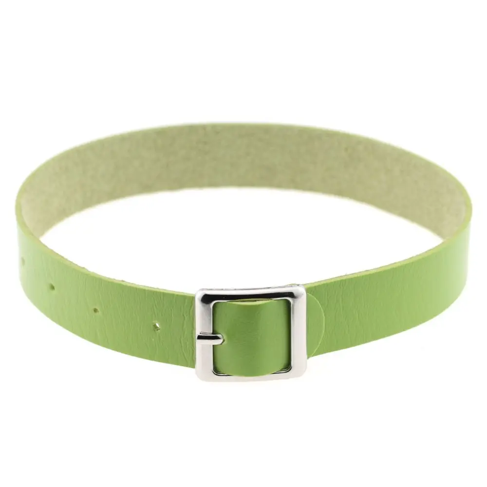 Fashion Harajuku Punk PU Leather Buckle Collar Collar Necklace Choker Necklace