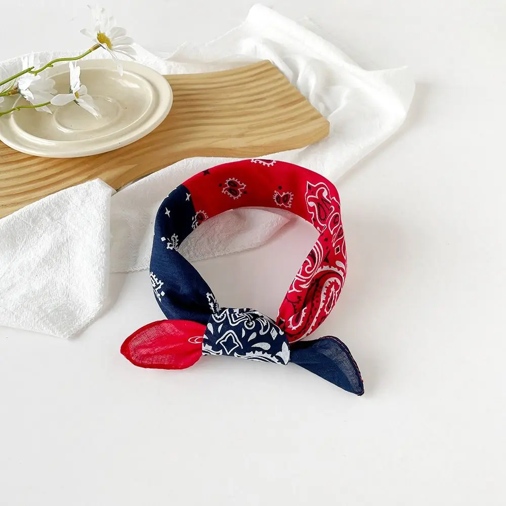 

Повязка на голову, маленький квадратный шарф, шарф, повязка для волос в стиле хип-хоп, шарфы с принтом кешью, аксессуары для шарфов, шейный платок, шелковый шарф с принтом