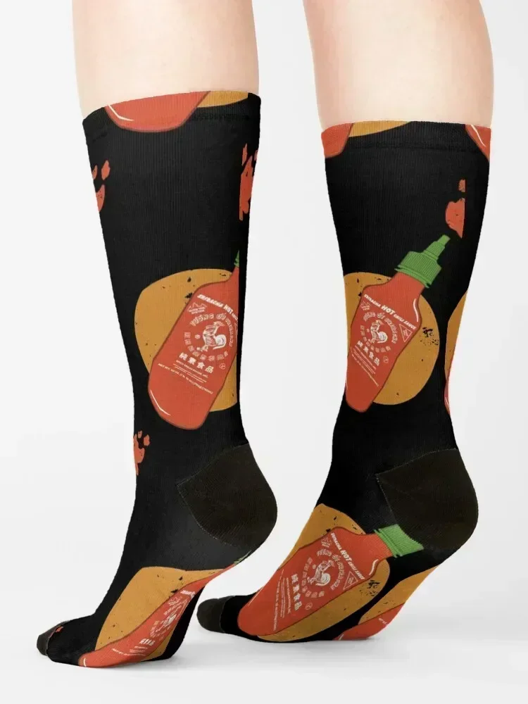 جوارب Sriracha الملونة جوارب الأزهار الكرتونية جوارب ضغط النساء الجوارب الرجالية #4