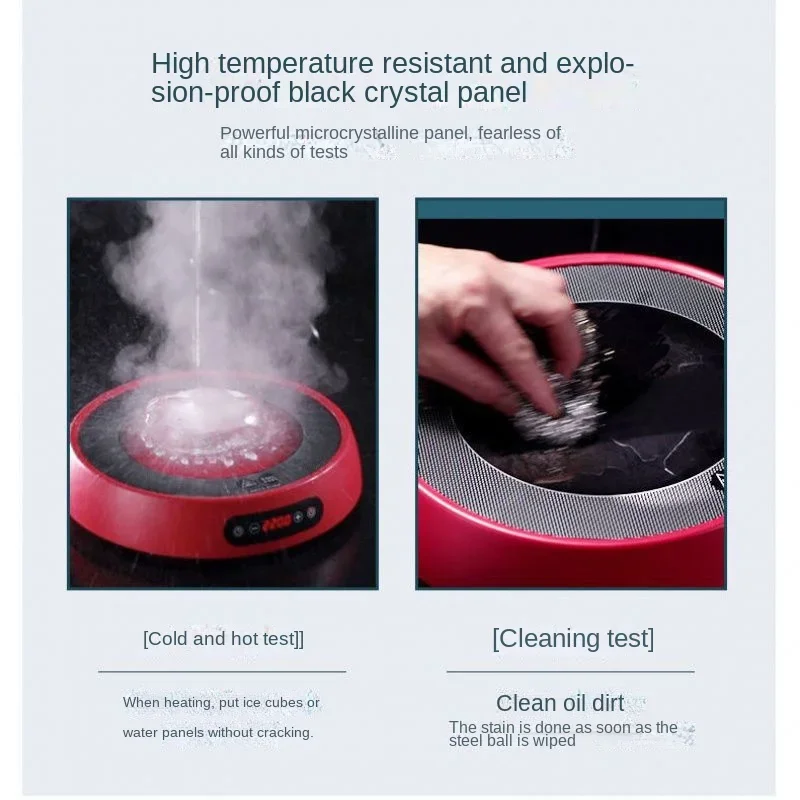 Réchaud électrique en céramique pour sauté domestique, vague lumineuse, table intelligente, cuisson du thé, multifonctionnel