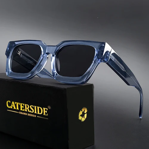 CATERSIDE gafas De Sol cuadradas polarizadas Retro para hombre, montura De acetato De alta calidad, gafas De Sol para mujer, gafas De Sol deportivas para conducir, gafas De Sol UV400