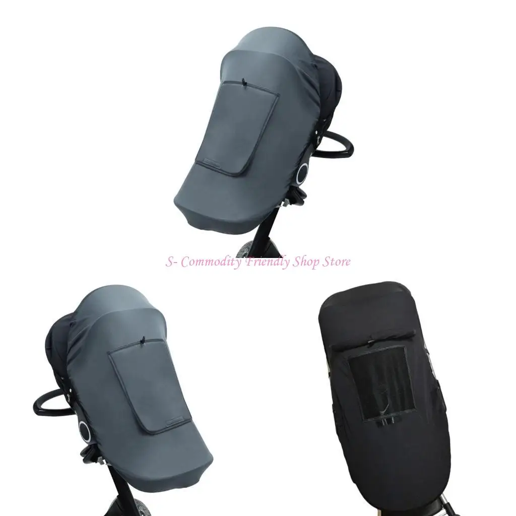 

85AE Sun Canopy Windproof Pram Sun Protector Strollers Sun Shade Cover Infant Pram Breathable Canopy Awning