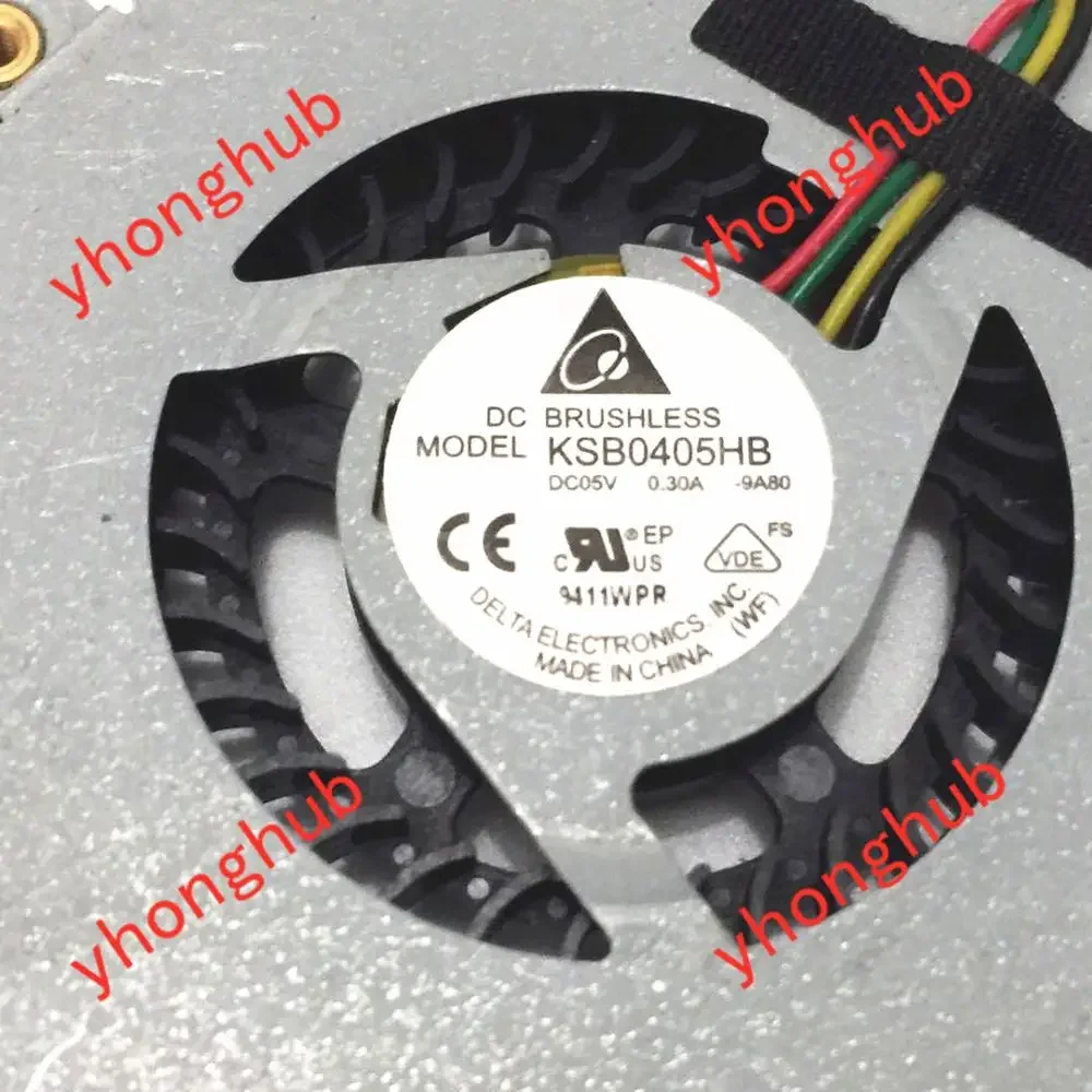 

Delta Electronics KSB0405HB 9A80 DC 5V 0.3A 4-Wire Cooling Fan