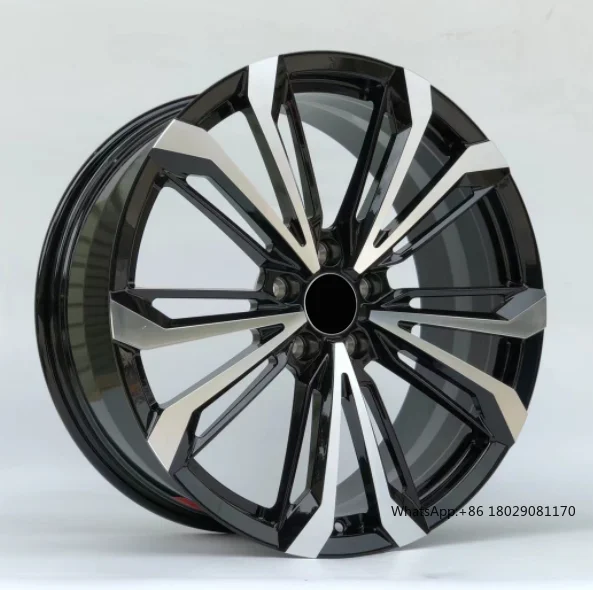 17 18 19 20Inch Passenger Car 4*98/100 5*100/105/108/110/112/114.3/120/130 For Fiat Alfa Black Machined Face Alloy Wheel Rims