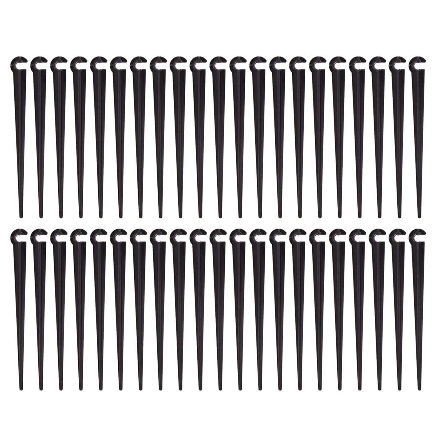 

200Pcs Irrigation Drip Support Stakes for 1/4-Inch Tubing Hose Flower Beds, Vegetable Gardens, Herbs