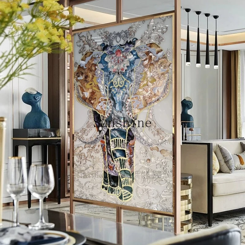

Entrance corridor aisle decorative painting living room dining room bedroom elephant mural