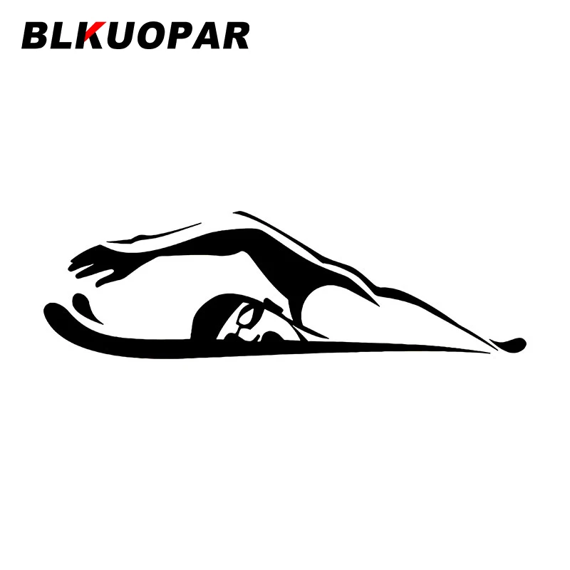 BLKUOPAR Swim Swimmer Rawl Breaststroke Car Stickers Sport Vinyl Decals Vivid Silhouette Waterproof Trunk Helmet Styling