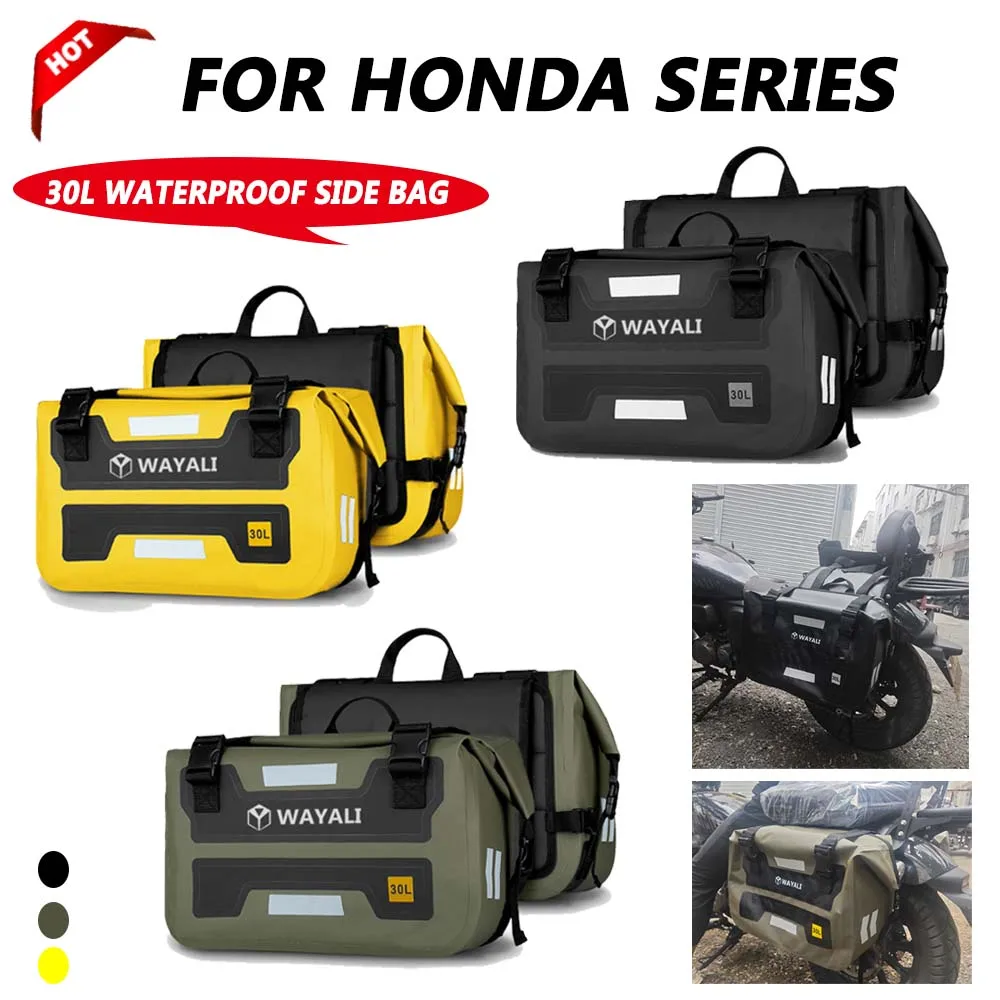 Motorcycle Saddle Bag Waterproof Outdoor Large Capacity Luggage Storage Panniers for Honda Transalp XL 750 VFR1200X CB650F CT125