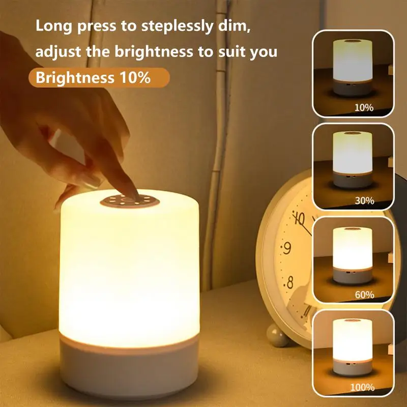 LED Night Lights Dimmable USB Charging Desktop Night Lamps Bedroom Bedside Lighting Decoration Touch Reading Led Table Lamps