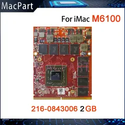 Carte de Exploration Vidéo FirePro M6100 GDDR5, 2 Go, avec X-prompt ket ket 216-0843006 109-c600a1-00c _ 02, pour Dell M6700 M6800 iMac A1312 0MG0X9