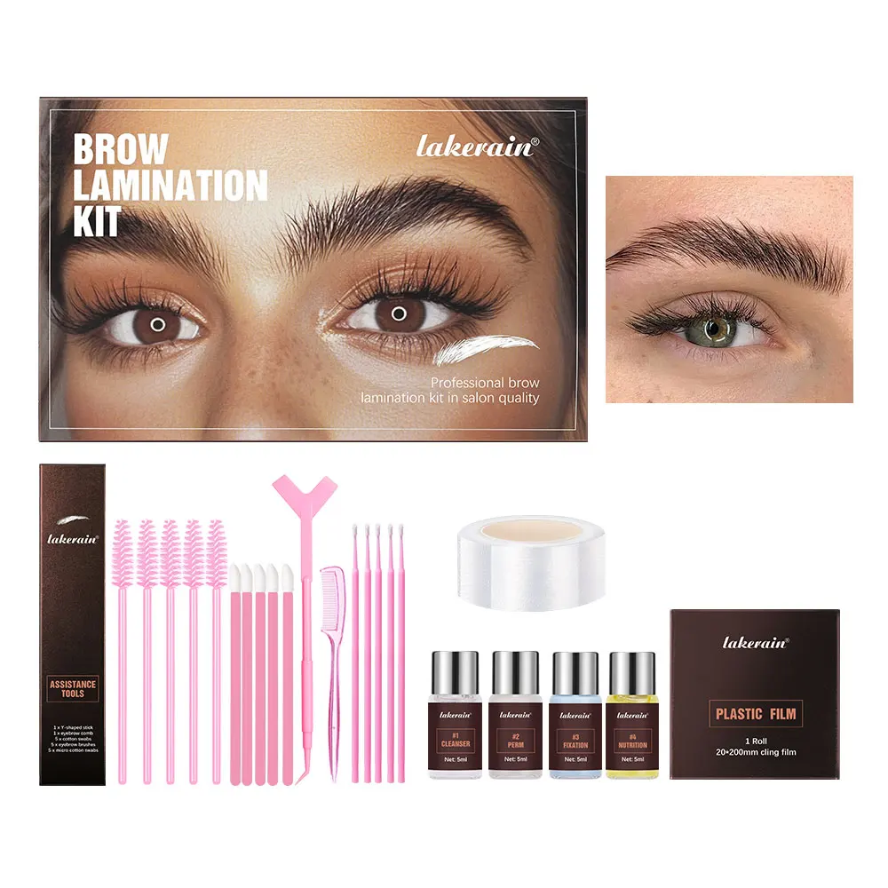 Lamination Eyelashes Beauty Treatment Salon Eyebrow Laminate Professional Kit Make-up for Women Brow Lift Kit Makeup Korean Eyes