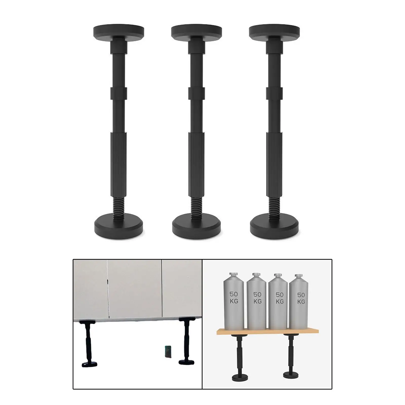 3Pcs Undermount Sink Mounting Brackets, Dropped Loose Sink Basin Repair Set, Sink Support Legs for Table Bathroom Dresser