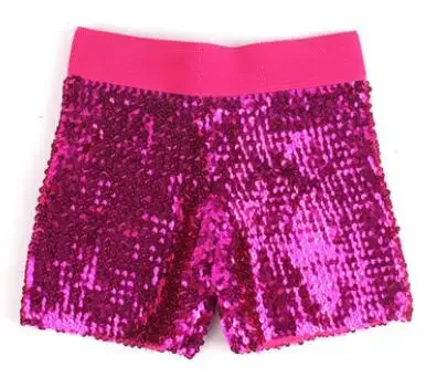 Dame Pailletten elastische Taille Shorts Patchwork dünne Pailletten Shorts Frau tanzen kurz