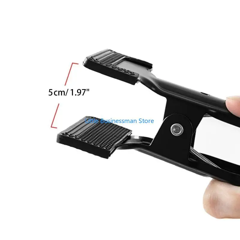 Heavy Duty Metall Clip Fotografie Hintergrund Klemmen Hintergrund Unterstützung Halter mit Gummi Schutz Pad für Fotografie M76A – Detail 8